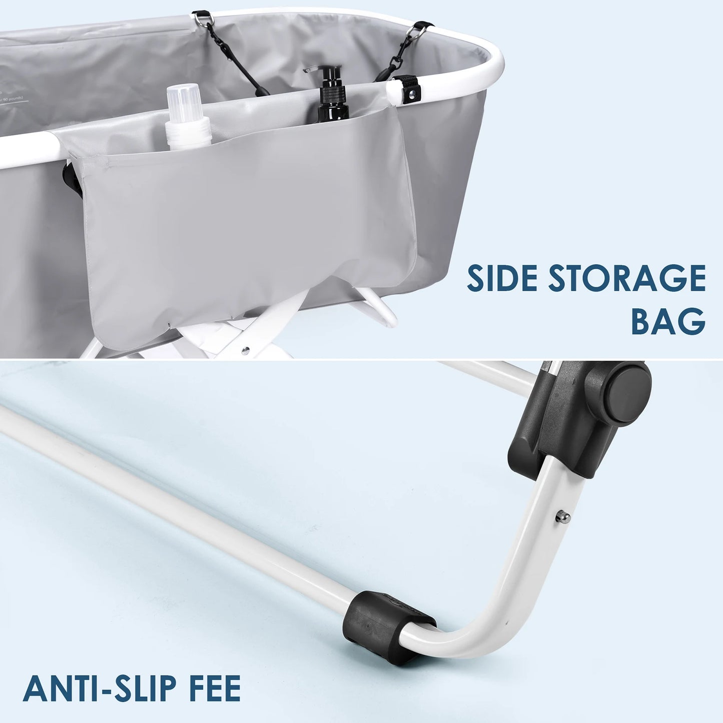 Portable Elevated Dog Bathtub for Easy Grooming and Bathing