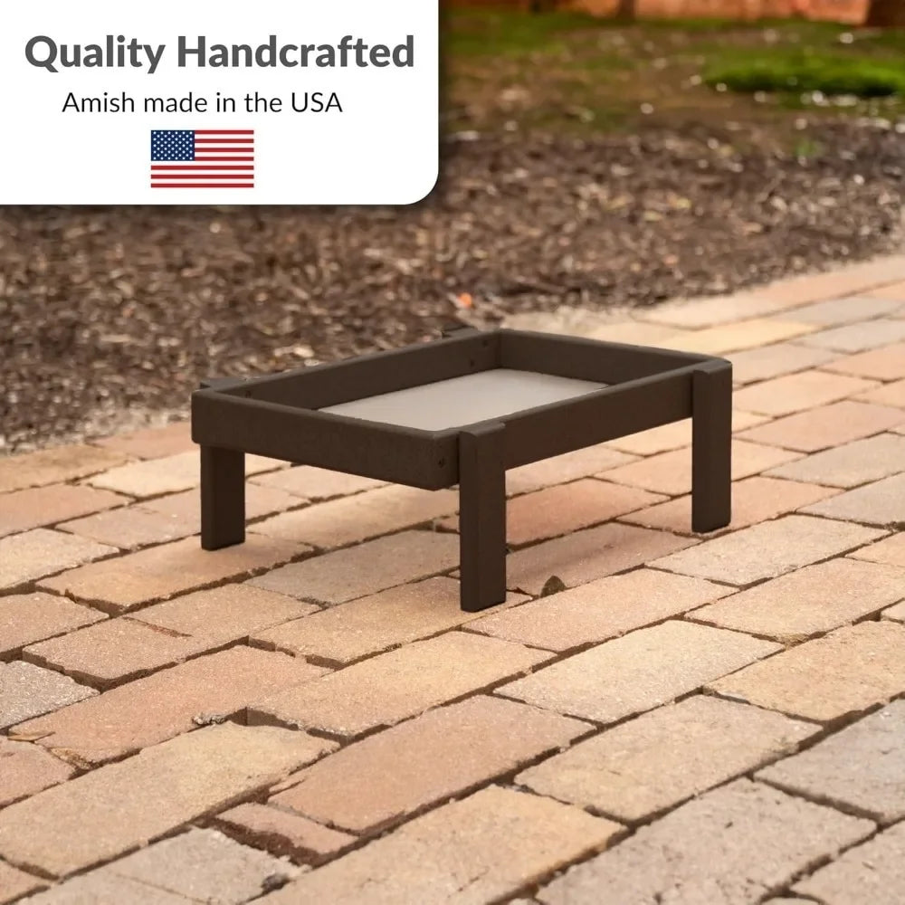 Amish Made Platform Bird Feeder for Outdoor Wild Birds