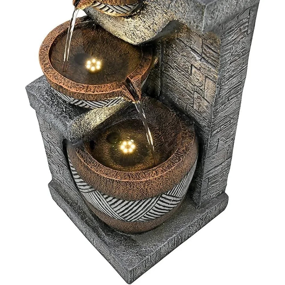 Modern 5-Story Indoor Outdoor Garden Fountain For Courtyard Decor