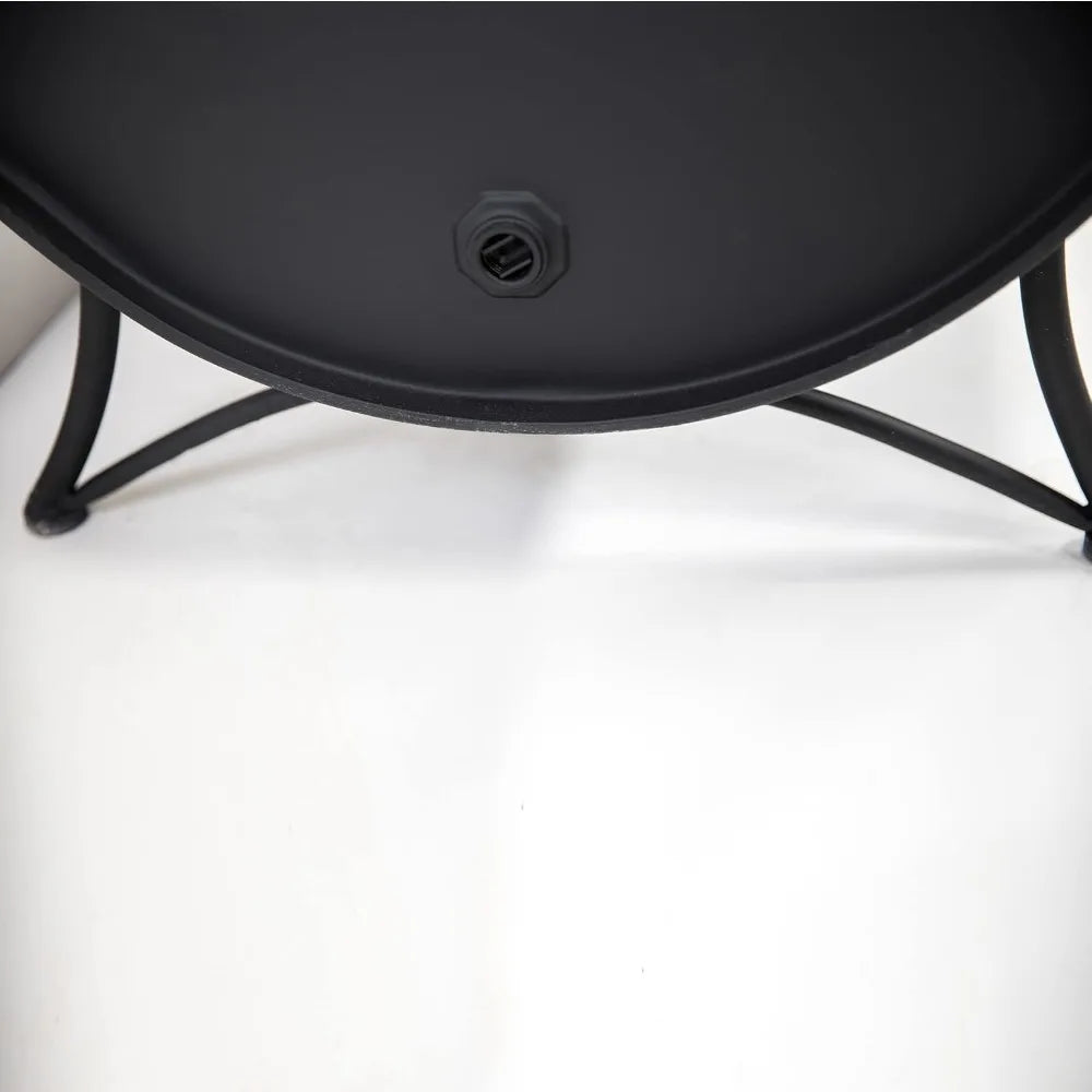 Large Oval Barrel Wood Burner Firepit for Outdoor Enjoyment