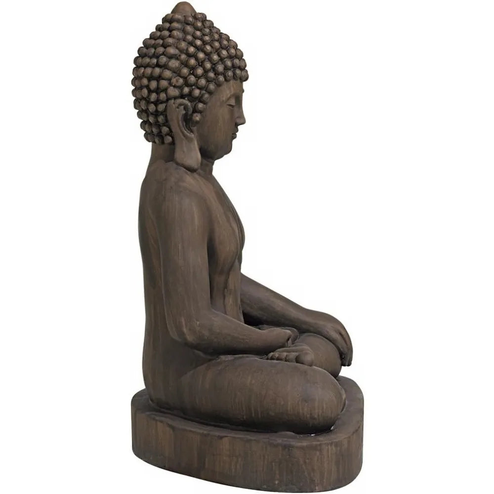Sitting Buddha Statue Sculpture for Zen Outdoor Garden Decor
