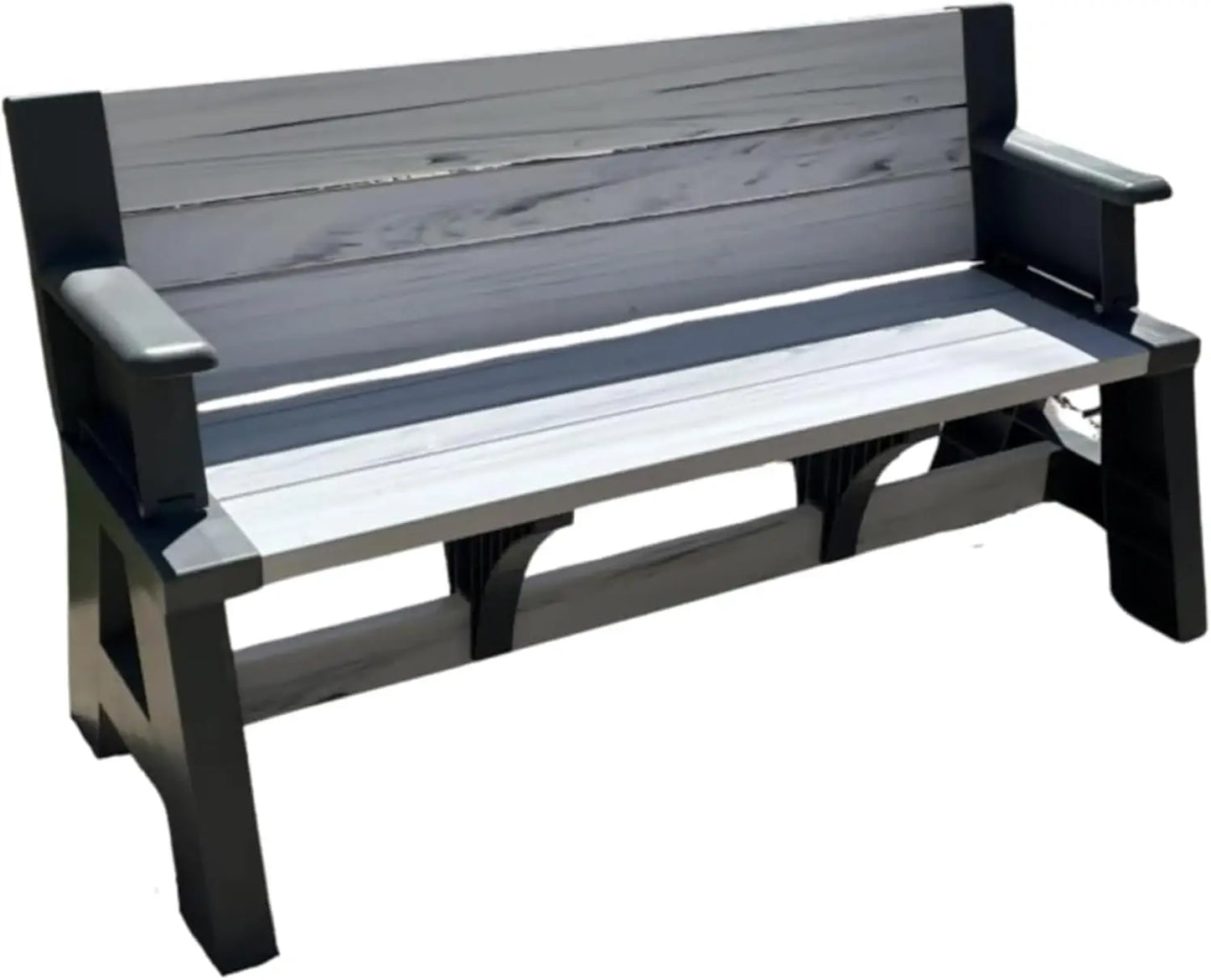 Foldable Outdoor Bench and Picnic Table for Space-Saving Comfort