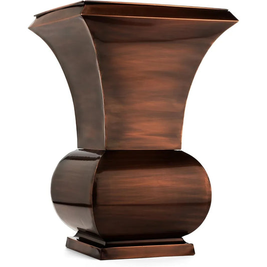 Tall Copper Decorative Planter for Indoor and Outdoor Gardens
