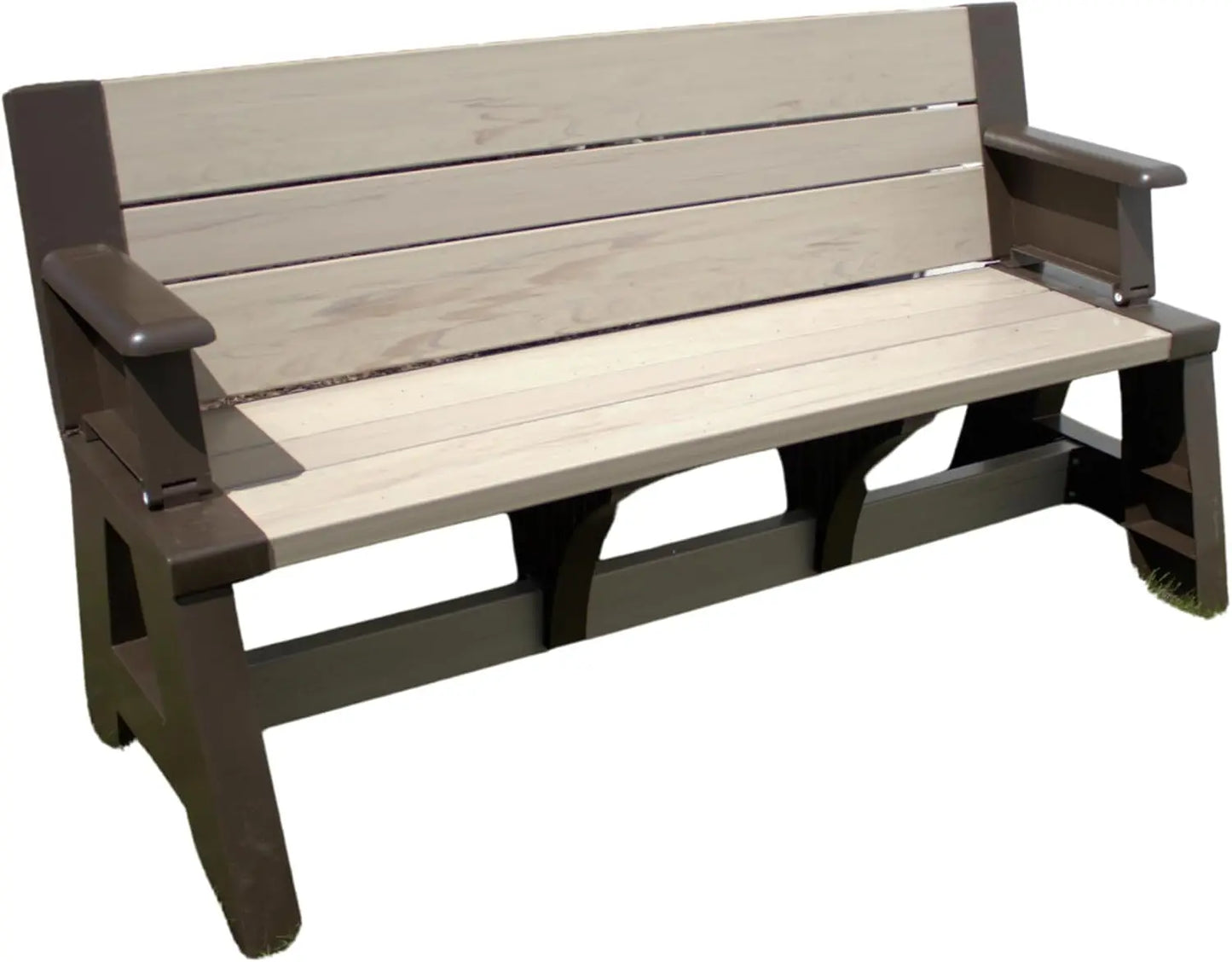 Foldable Outdoor Bench and Picnic Table for Space-Saving Comfort