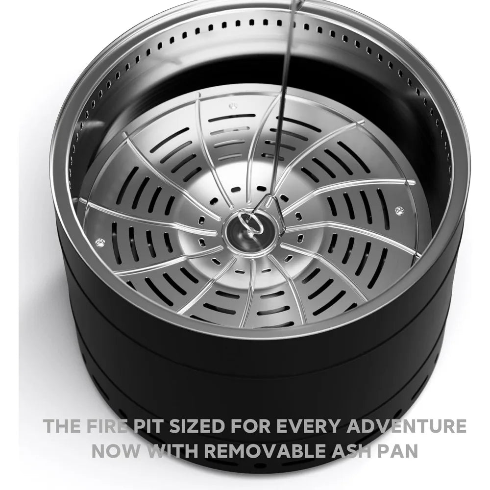 Smokeless Stainless Steel Fire Pit for Outdoor Camping Fun