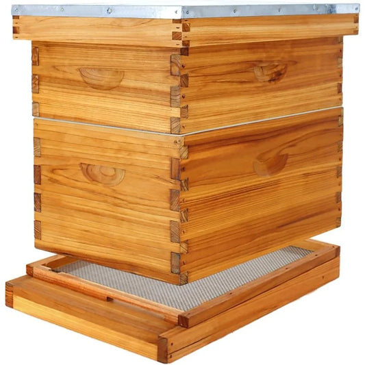 Complete Beekeeping Kit with Beeswax Dipped Hive Boxes