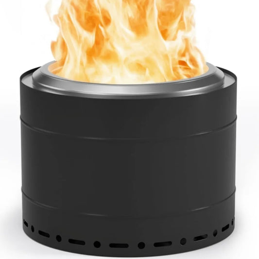 Smokeless Stainless Steel Fire Pit for Outdoor Camping Fun