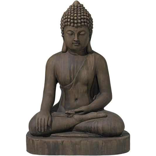 Sitting Buddha Statue Sculpture for Zen Outdoor Garden Decor