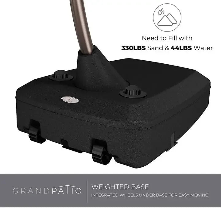 Large Cantilever Umbrella for Outdoor Pool and Garden Use