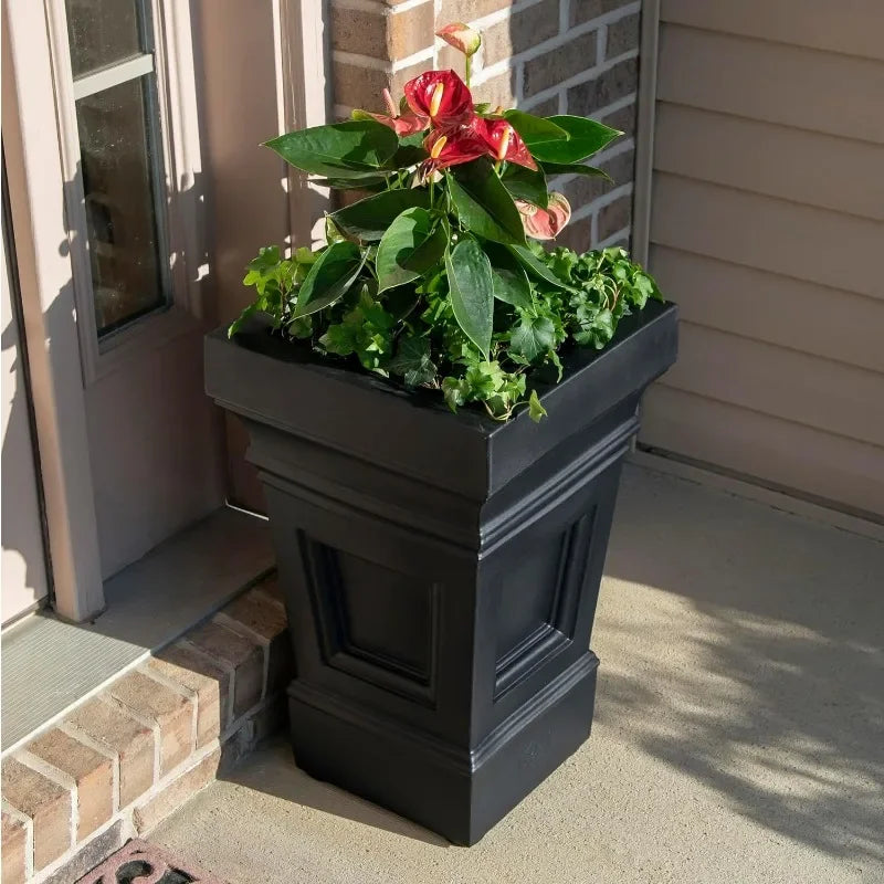 Atherton Square Planter for Outdoor Gardening and Patio Decor