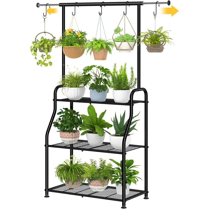 Heavy Duty Metal Plant Stand for Indoor and Outdoor Use