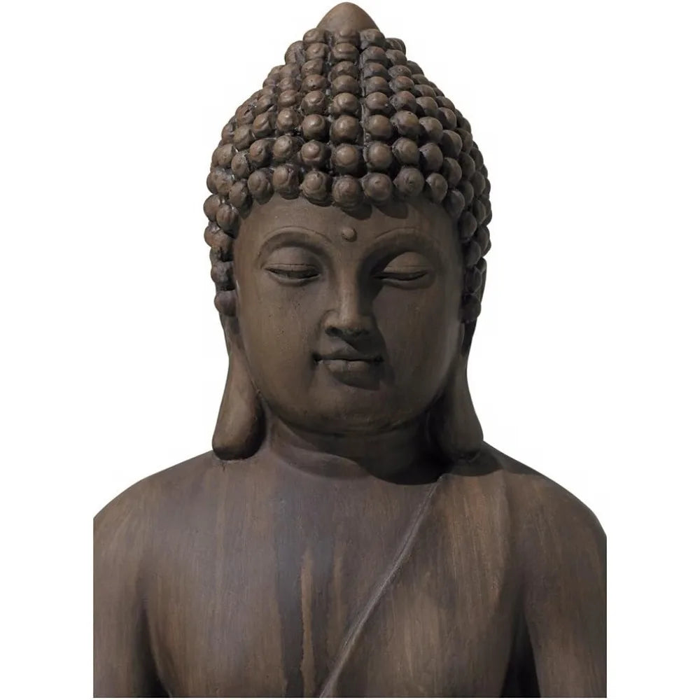 Sitting Buddha Statue Sculpture for Zen Outdoor Garden Decor