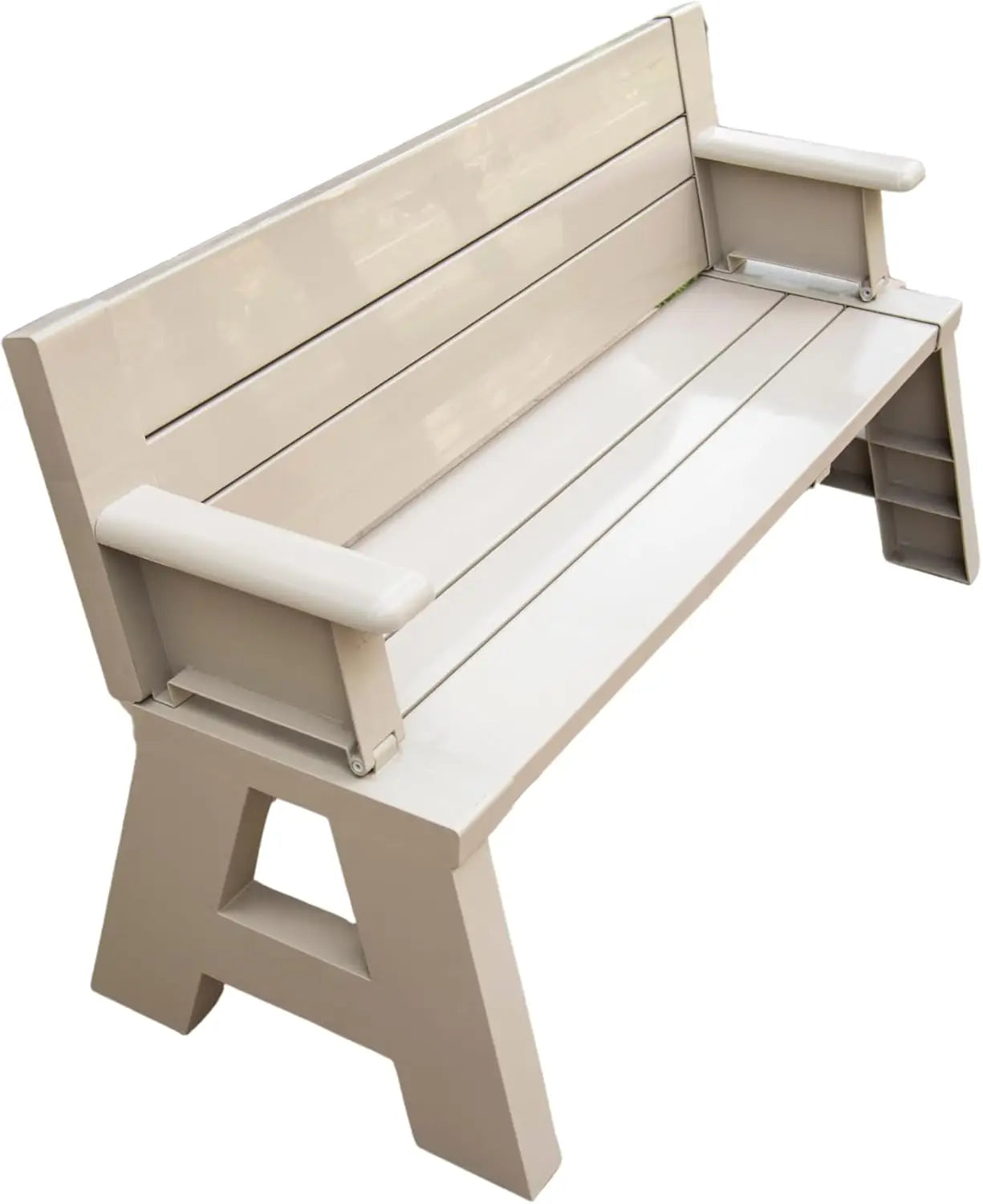 Foldable Outdoor Bench and Picnic Table for Space-Saving Comfort